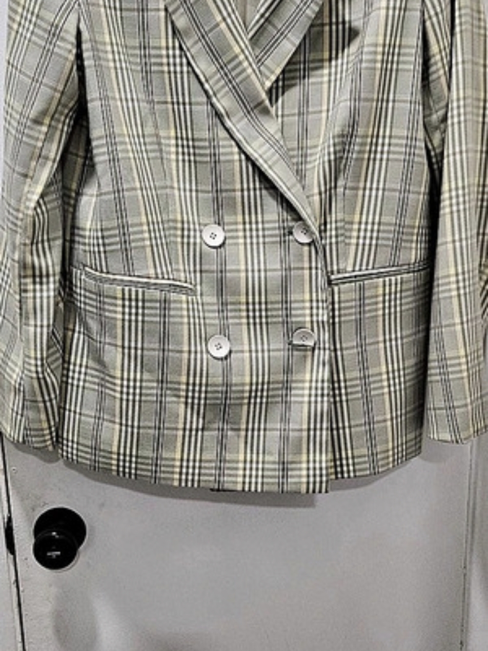 Wilfred Margaux Blazer Plaid Green & White
